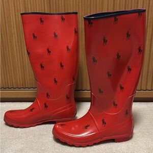 Ralph Lauren Perla rain boots sz 8
